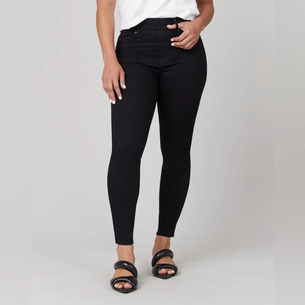 Spanx Black Skinny Jeans, Petite Size: M 🆕 with 🏷 - Picture 4 of 6